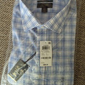 Men's woven cotton long sleeve casual dress shirts